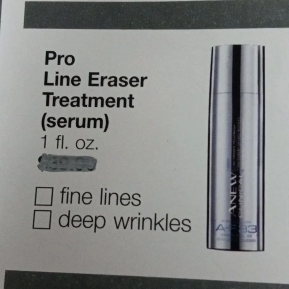 AVON Clinical Pro Line Eraser Treatment serum, 1 oz New unopen